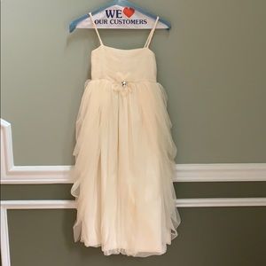 Girls Cream Flower Girl Dresses